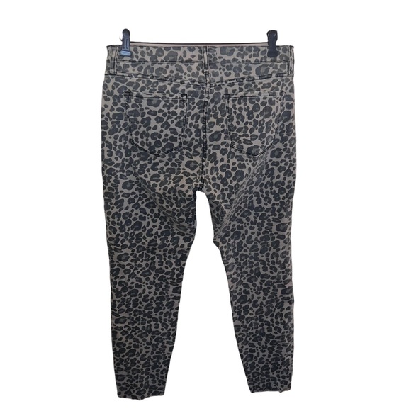 Sts Blue Ellie Leopard Print High Waist Ankle Skinny Jeans - Picture 6 of 9